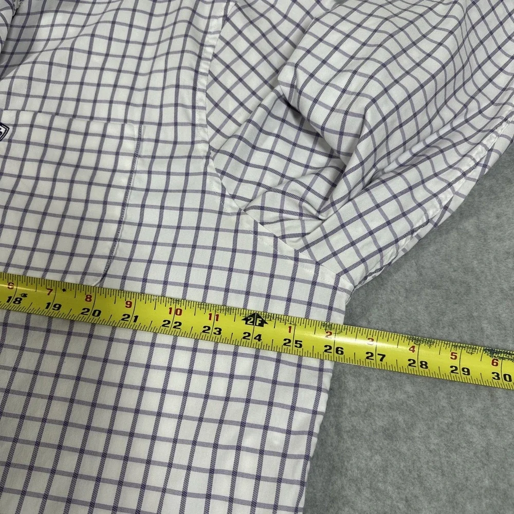 Johnnie O Men's PrepFormance Purple Plaid Button Down Stretch Shirt XXL